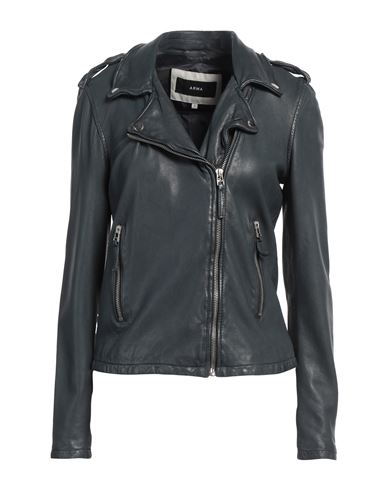 Shop Arma Woman Jacket Navy Size Xxl Sheepskin