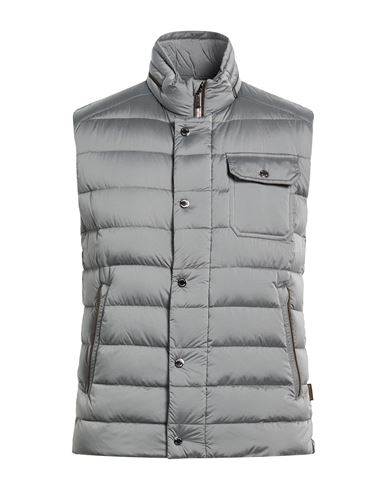 Moorer Man Vest Grey Size 38 Polyamide, Polyurethane In Gray