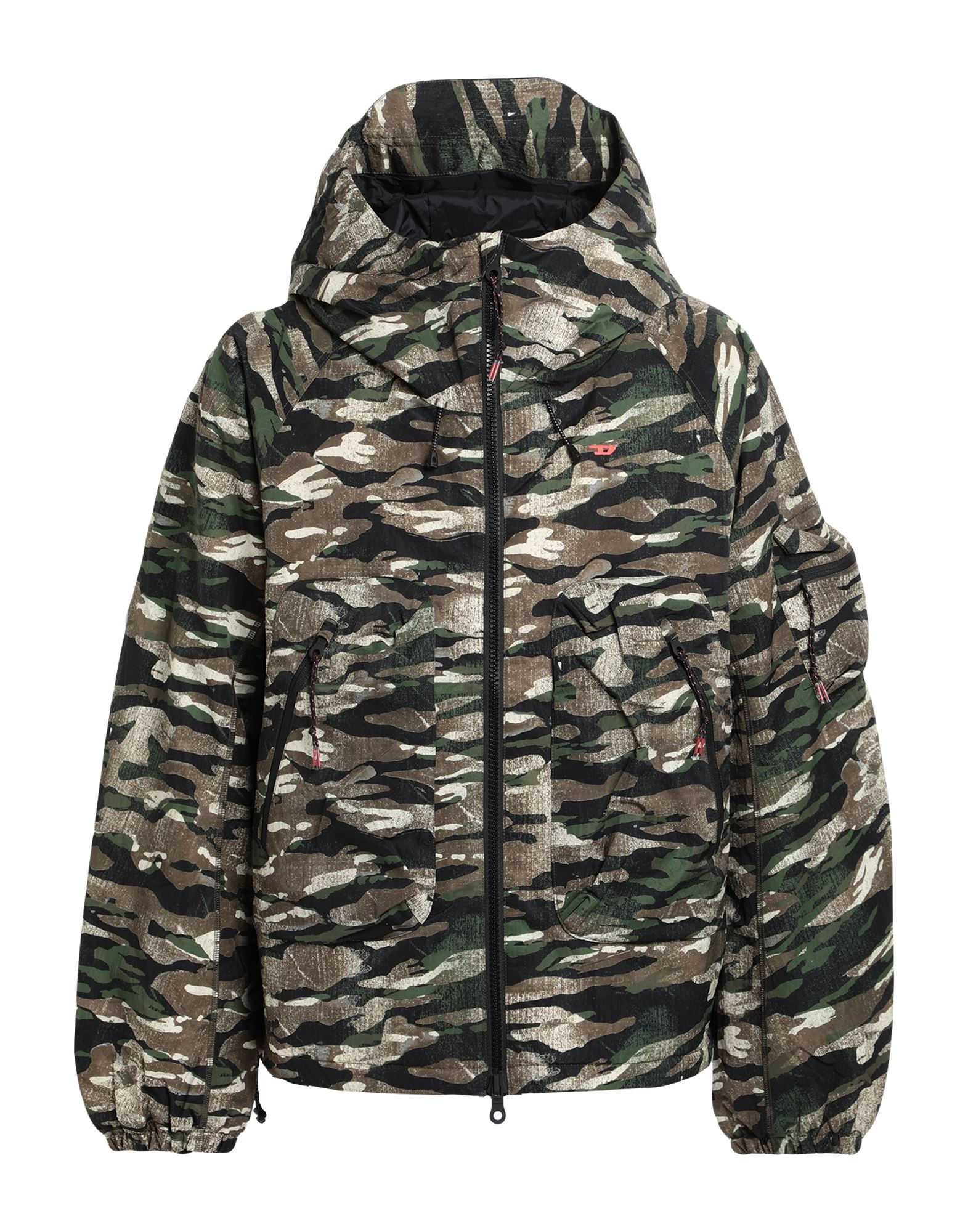 DIESEL メンズフード付きダウンジャケット 美品 赤紫　S 保温性抜群 sunsfashion_03yrfxz19oct01