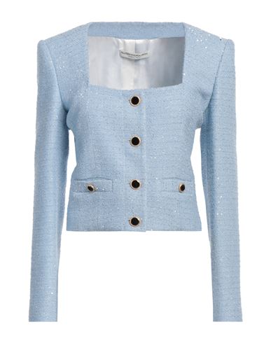 Alessandra Rich Woman Jacket Sky Blue Size 6 Polyamide, Wool, Polyester
