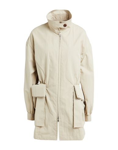 Low Classic Woman Overcoat & Trench Coat Beige Size M Cotton, Recycled Nylon