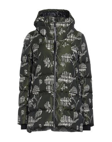 Herno Woman Puffer Military Green Size 6 Polyester, Polyurethane, Ptfe - Polytetrafluoroethylene In Brown