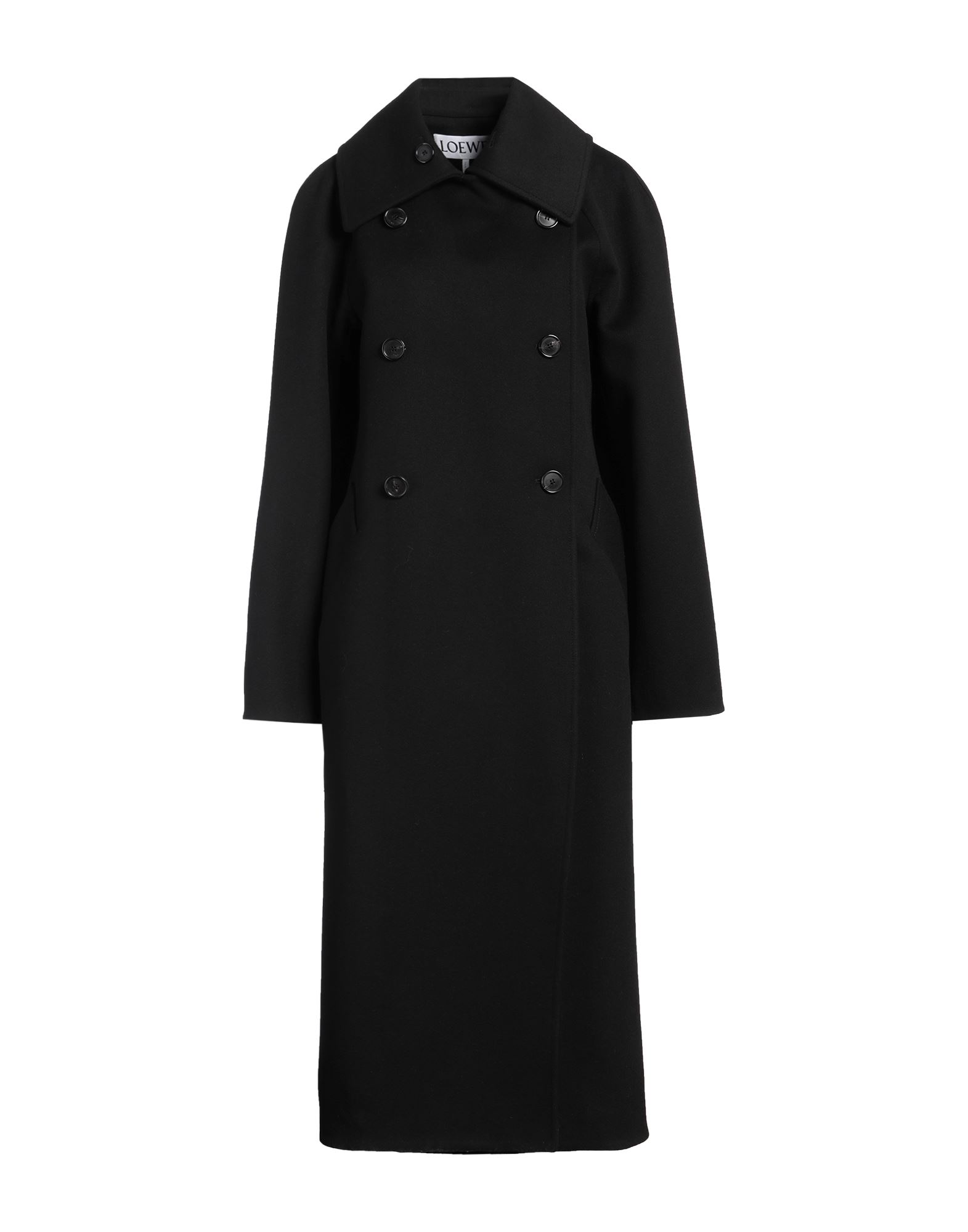 《セール開催中》LOEWE レディース コート ブラック 40 ウール 90% / カシミヤ 10%