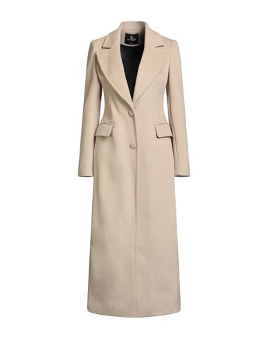 Cristinaeffe Woman Coat Beige Size 8 Polyester, Viscose In Neutral