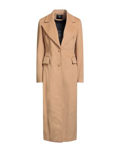 Cristinaeffe Woman Coat Camel Size 12 Polyester, Viscose