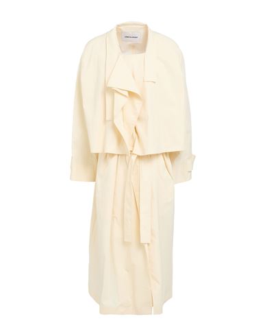Low Classic Woman Overcoat & Trench Coat Cream Size M Cotton, Nylon, Polyurethane