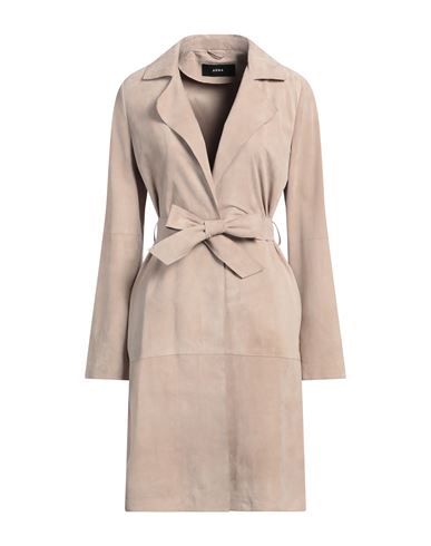 Shop Arma Woman Overcoat & Trench Coat Beige Size 14 Lambskin