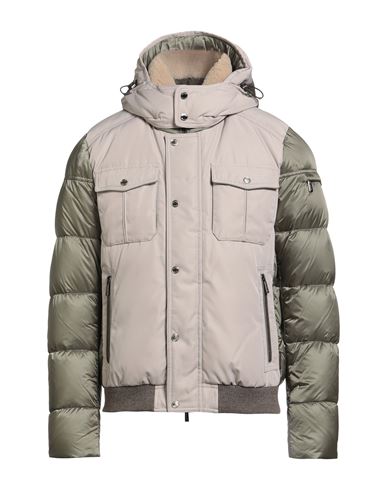 Moorer Man Puffer Light Grey Size 40 Polyester, Cotton, Polyamide, Wool, Acrylic In Gray
