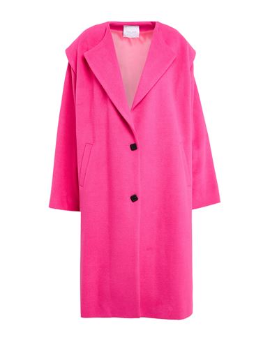 Gaelle Paris Gaëlle Paris Woman Coat Fuchsia Size 4 Polyester, Viscose In Pink