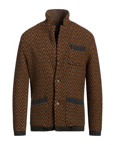 Shop Sun House Man Jacket Brown Size 42 Wool, Polyamide
