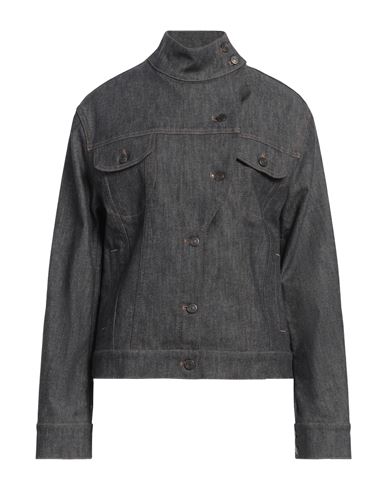 Courrèges Courreges Woman Denim Outerwear Blue Size M Cotton, Elastane