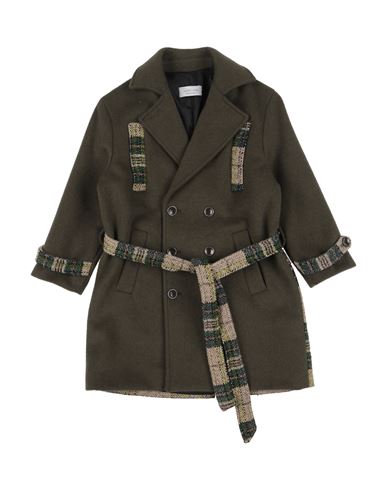 Mood One Mood_one Toddler Boy Coat Military Green Size 6 Polyester, Wool In Green