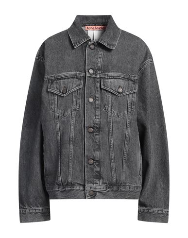 ACNE STUDIOS ACNE STUDIOS WOMAN DENIM OUTERWEAR CHARCOAL SIZE S/M COTTON 