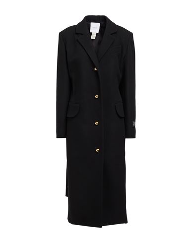 Shop Patou Woman Coat Black Size 6 Virgin Wool, Cashmere