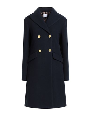 Merci Italia Woman Coat Navy Size 8 Polyester, Wool