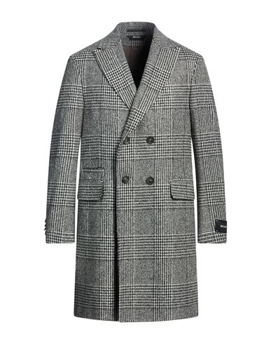 Zegna Man Coat Charcoal Size 44 Wool, Polyamide, Acrylic, Polyester