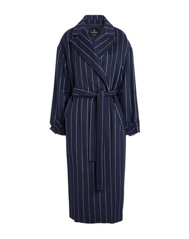 Cristinaeffe Woman Coat Midnight Blue Size 10 Polyester, Wool
