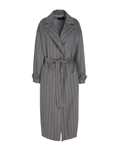 Cristinaeffe Woman Coat Grey Size 10 Polyester, Wool In Gray