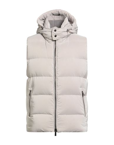 Moorer Man Vest Light Grey Size 40 Polyamide, Polyester In Gray