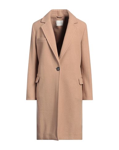 Circolo 1901 Woman Coat Camel Size 4 Virgin Wool