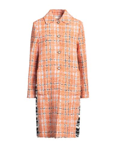 Marni Woman Coat Orange Size 6 Cotton, Acrylic, Polyamide