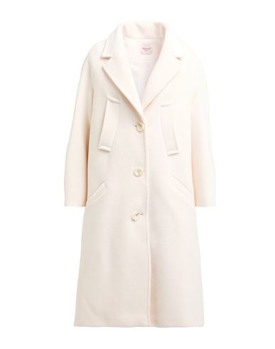 Mariuccia Woman Coat Cream Size 4 Polyester