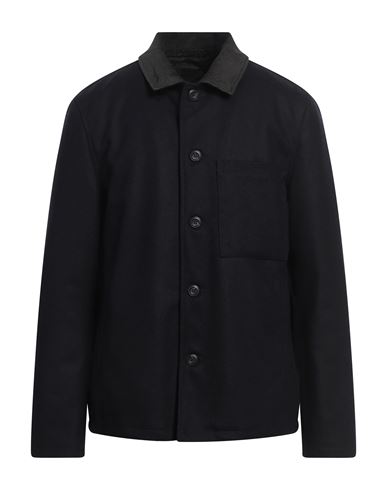 Messagerie Patrizio Piscaglia Man Coat Midnight Blue Size Xxl Wool, Nylon, Cashmere