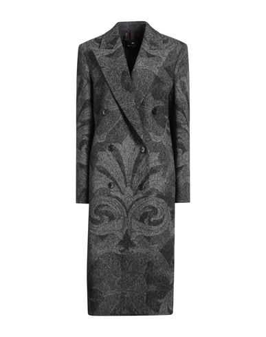 Etro Woman Coat Grey Size 8 Wool