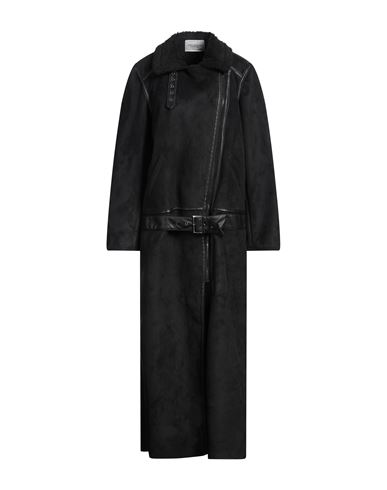 Forte Dei Marmi Couture Woman Coat Black Size 6 Polyester, Acrylic