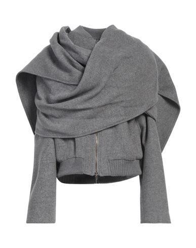 Blumarine Woman Jacket Grey Size 8 Wool, Polyamide, Viscose