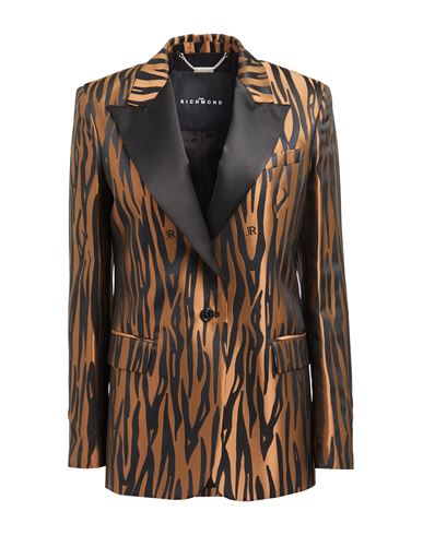 John Richmond Woman Blazer Brown Size 8 Viscose, Polyester