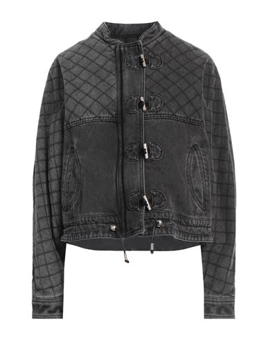 Isabel Marant Woman Denim Outerwear Charcoal Size 8 Cotton