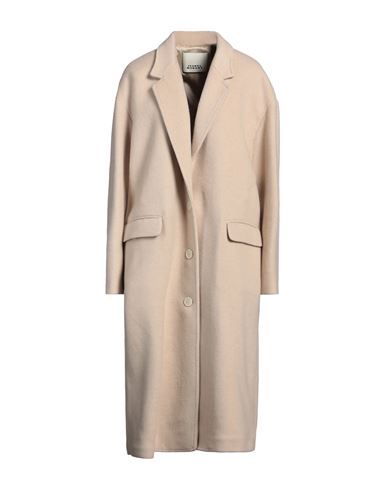 Isabel Marant Woman Coat Beige Size 8 Virgin Wool, Wool, Cashmere, Silk
