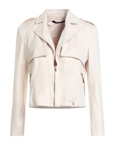 Siste's Woman Jacket Cream Size S Polyester, Elastane