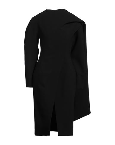 Mugler Woman Coat Black Size 6 Virgin Wool, Elastane