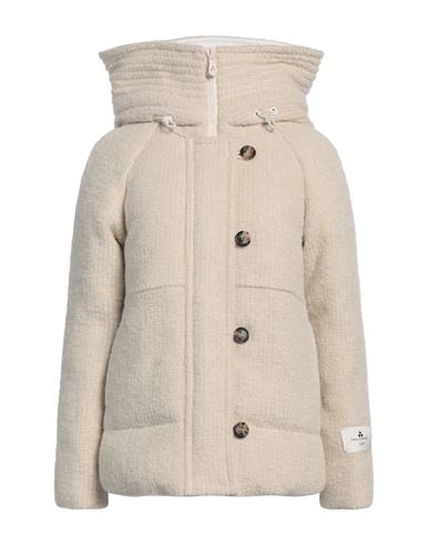 Peuterey Woman Puffer Ivory Size 8 Virgin Wool, Alpaca Wool, Polyamide