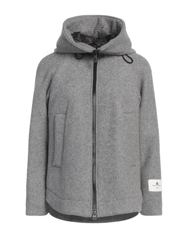 Peuterey Wool Woman Coat Grey Size 8 Wool, Polyester, Polyurethane, Viscose, Polyamide