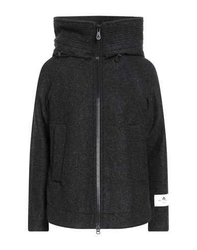 Peuterey Wool Woman Coat Charcoal Size 6 Wool, Polyester, Polyurethane, Viscose, Polyamide In Gray