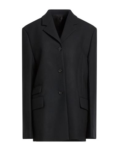 Totême Toteme Woman Blazer Black Size 8 Recycled Polyester, Wool, Elastane In Black