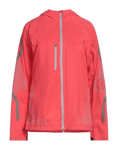 Adidas By Stella Mccartney Woman Jacket Coral Size L Recycled Polyamide, Elastane