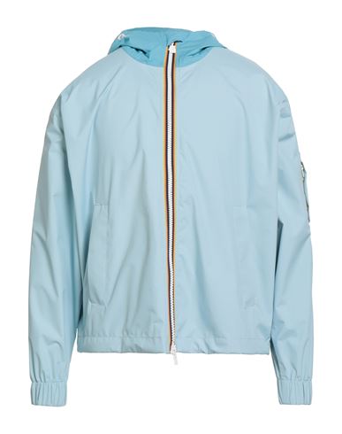 K-way R & D Man Jacket Sky Blue Size Xl Polyamide, Polyurethane In Blue