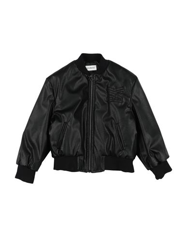 Bikkembergs Toddler Boy Jacket Black Size 5 Polyurethane, Polyester