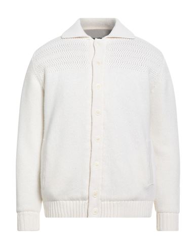 Daniele Fiesoli Lab Man Jacket White Size L Merino Wool, Cashmere In White