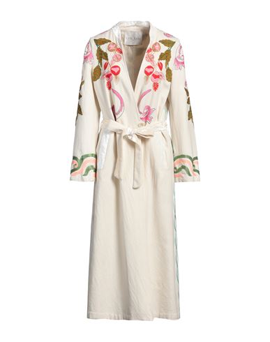 Forte Forte Forte_forte Woman Overcoat & Trench Coat Ivory Size 0 Cotton, Wool, Viscose, Polyester, Acrylic In White