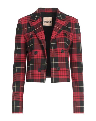Aniye By Woman Blazer Red Size 4 Polyester, Viscose, Elastane