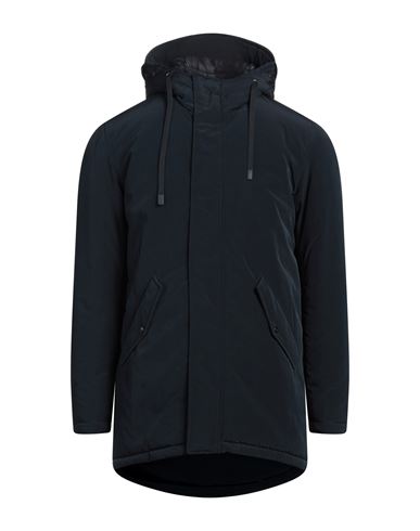 Herno Man Coat Navy Size 38 Polyester, Polyamide