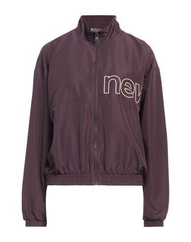 NEW BALANCE NEW BALANCE WOMAN JACKET PLUM SIZE M RECYCLED POLYESTER 