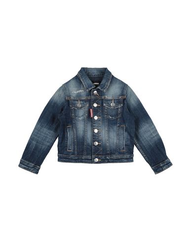 Dsquared2 Toddler Boy Denim Outerwear Blue Size 4 Cotton, Elastane In Blue