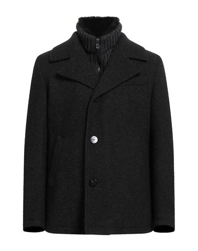 Gms-75 Man Coat Charcoal Size M Wool, Polyamide, Acrylic, Polyester, Shearling In Gray
