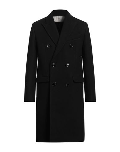 Ami Alexandre Mattiussi Man Coat Black Size 44 Virgin Wool